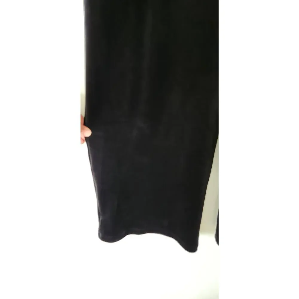 Just For Kicks Tea Collection Velour Jumpsuit Girl's 14 Black Wide Leg